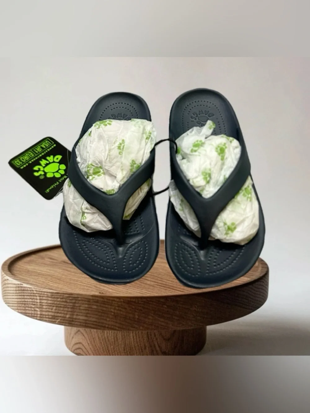 Dawgs Navy Blue Kids Flip Flops size 1
